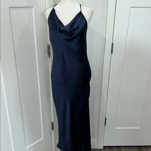ASOS Elegant Navy Blue Women's Dress. Summer date night, special occasion.